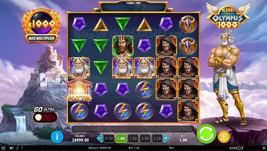 Image of Super Ace Slot machine with winning symbols
