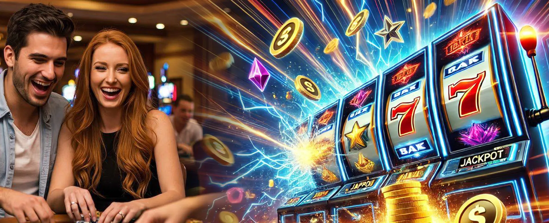 Dynamic casino background with Super Ace Slot 777 theme